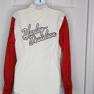 Vintage Harley Davidson Button Up Women's Shirt -RARE FIND
